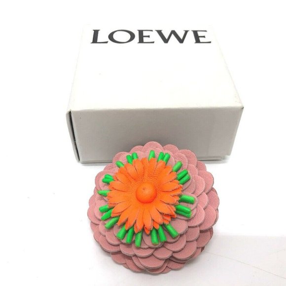LOEWE flour Bag Charm Leather Multicolore - Picture 7 of 15